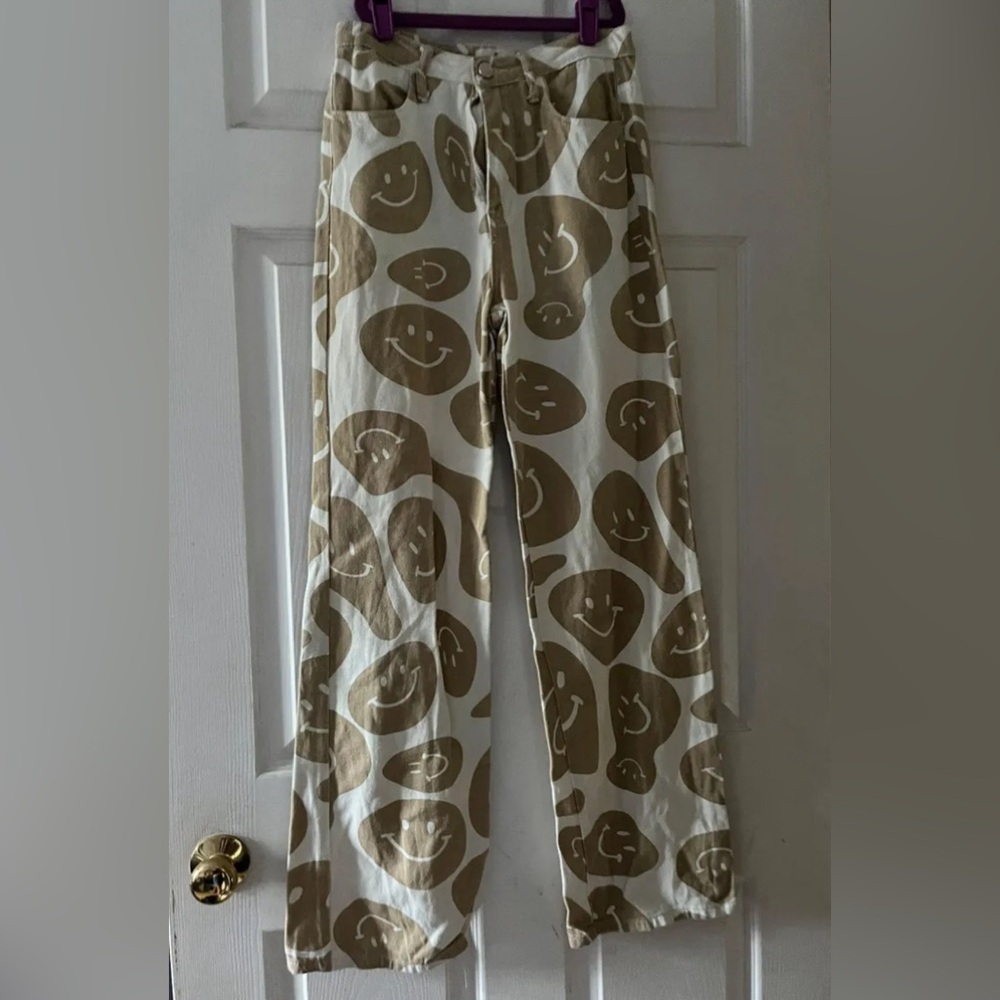 Molly green smiley face jeans
